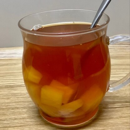 こんばんは♪
パイナップル紅茶美味しくできました(๑˃̵ᴗ˂̵)
レシピありがとうございました♪